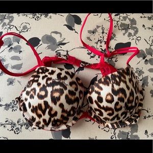 Cheetah print bra